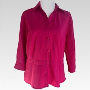 Sag Harbor pink Button-Down blouse size 12
